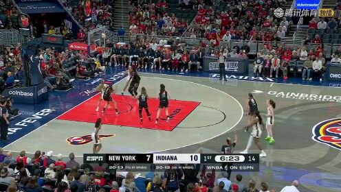 08月12日WNBA常规赛 纽约自由人 92 - 106 印第安纳狂热 全场集锦