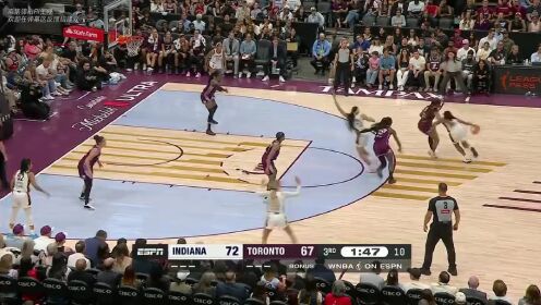 08月19日WNBA常规赛 印第安纳狂热 101 - 95 多伦多节奏 集锦
