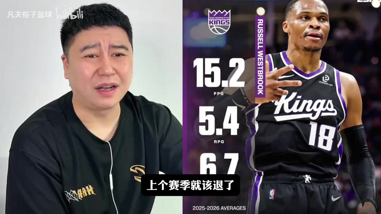 [赛事影像]大史：威少上赛季就该退役了，10月和国王签的无保