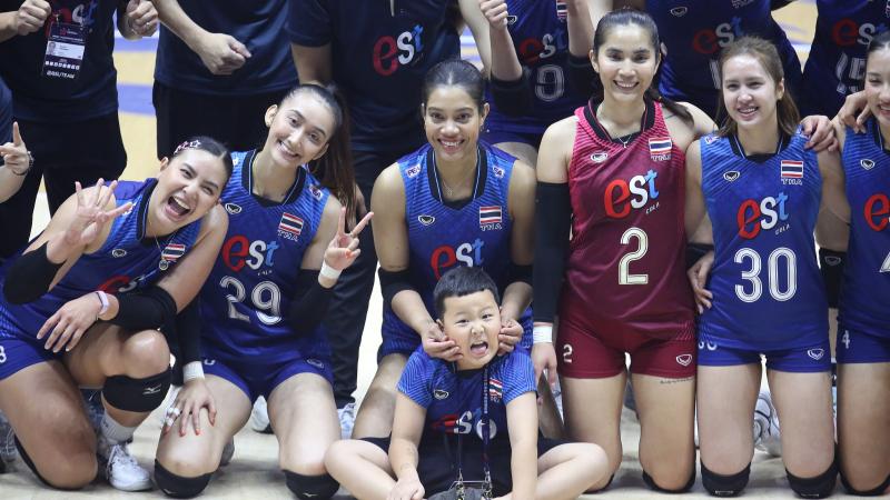 女排亚锦赛1/4决赛1 泰国女排 3 - 0 韩国女排 全场集锦