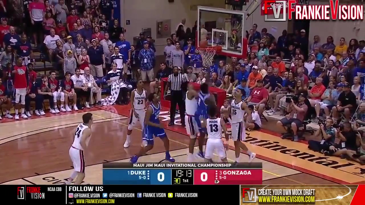 四号位对决！经典回顾：NCAA时期的锡安vs八村塁！