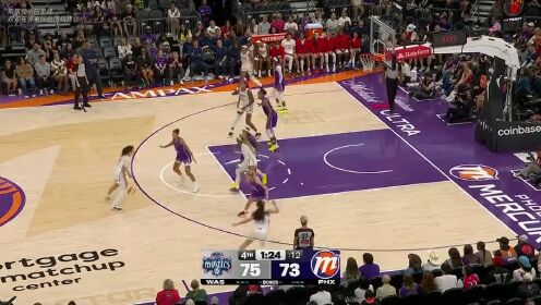 WNBA常规赛 华盛顿神秘人 80 - 73 菲尼克斯水星 全场集锦