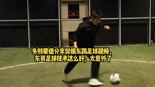 樊振东多特蒙德秀脚法，自评踢得不咋地但空中接力传球超稳！