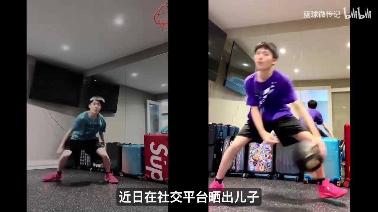 追风少年陈江华儿子训练曝光！运球变向丝滑，这球风太像老爸了