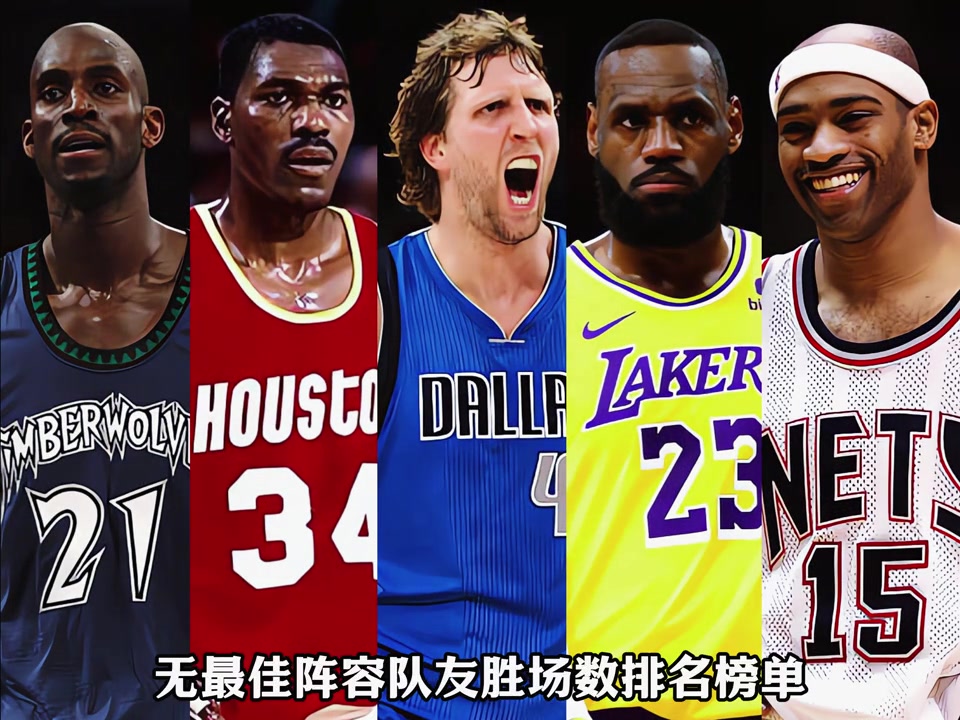 NBA历史球员无最佳阵容队友胜场数排名榜单!詹姆斯位居前列 NBA历史球员无最佳阵容队友胜场数排名榜单!詹姆斯位居前列