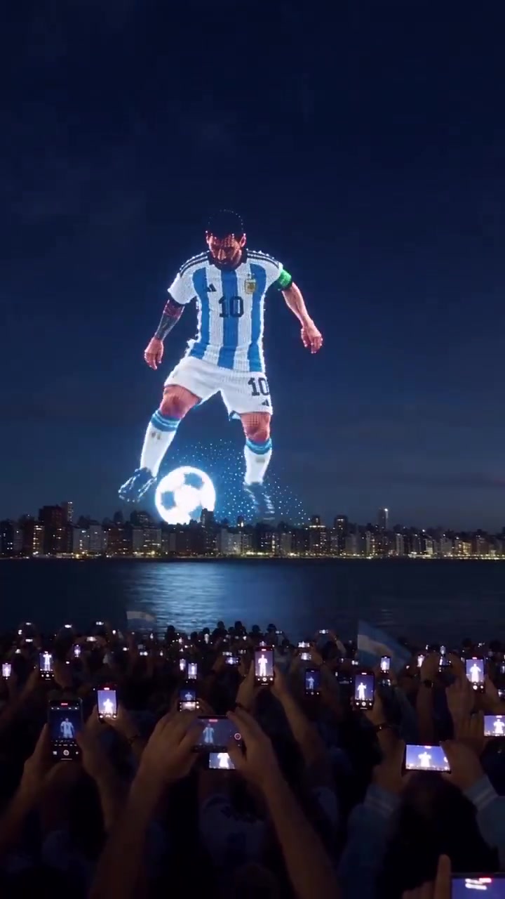 【精准剪辑】国⚽外网友制作ai视频致敬梅西